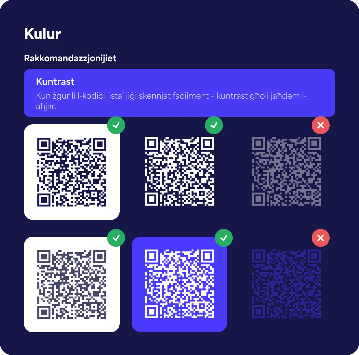 Eżempju ta' kuntrast qawwi tal-kulur biex tipprinta l-kodiċi QR tiegħek fuq flixkun tal-inbid