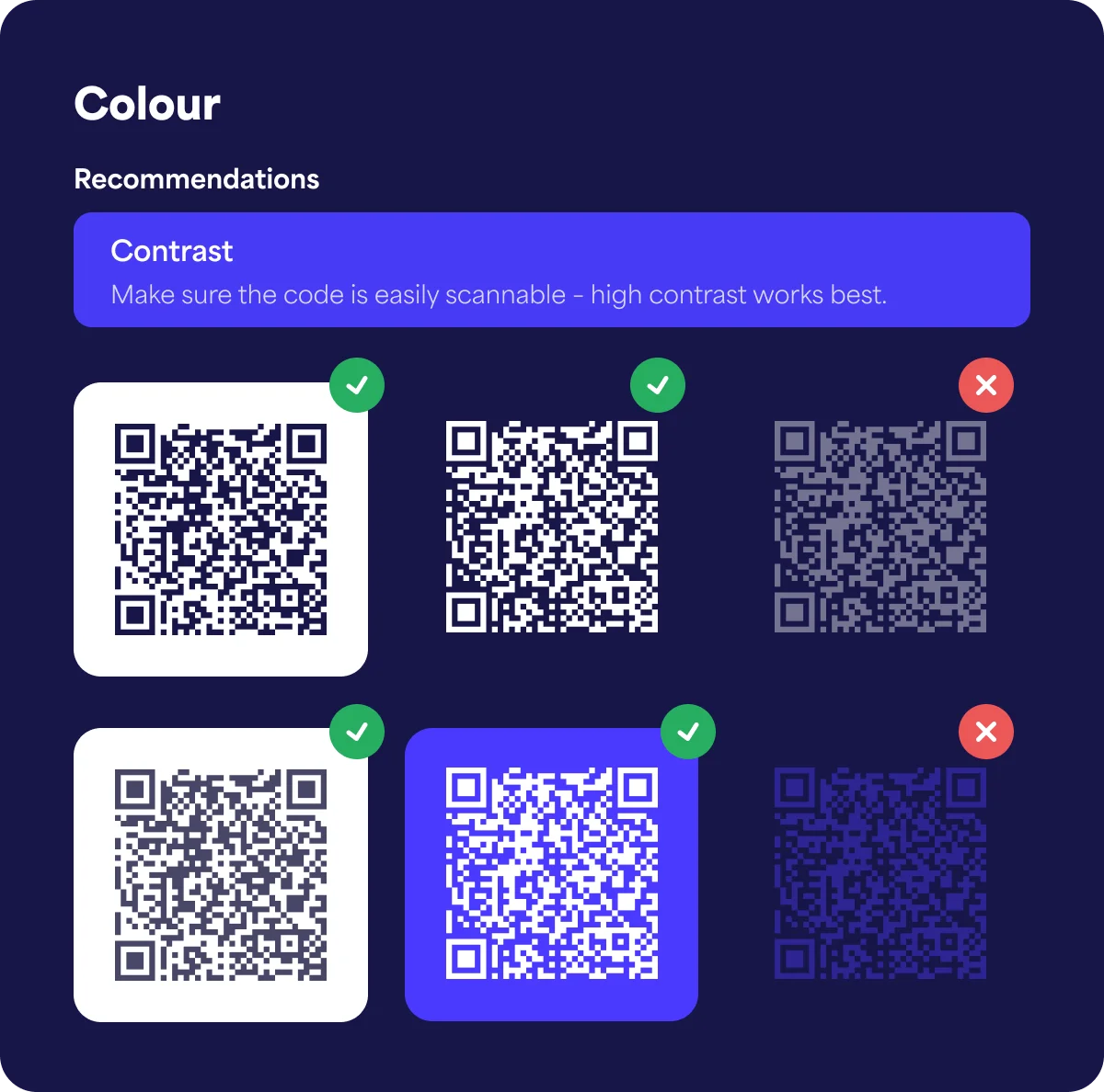 An example of strong colour contrast for printing your QR code on a wine bottle